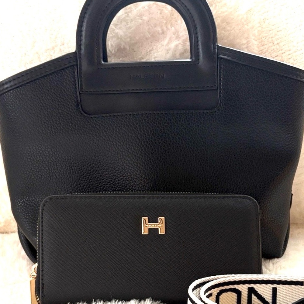 Halston crossbody & wallet bundle